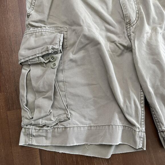 Polo Ralph Lauren Shorts Mens 38 Khaki Green Cargo Polo 67 Chino 100% Cotton - Picture 7 of 16